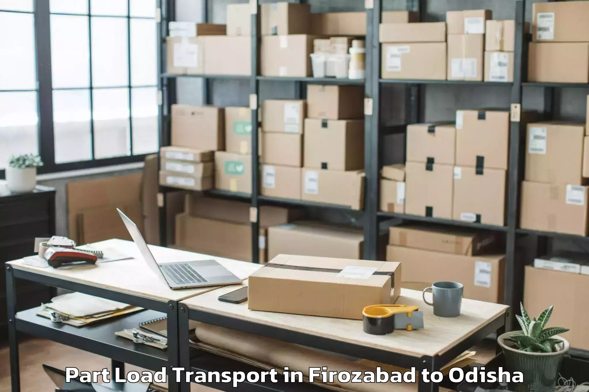 Get Firozabad to Baripada Town Part Load Transport